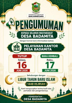 PENGUMUMAN LIBUR TAHUN BARU HIJRIYAH 1448 H